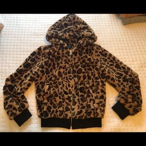Leopard Faux Fur Jacket
